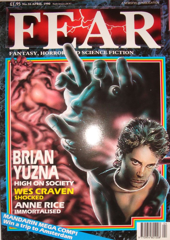 FEAR magazine side cover Issue 16 April 1990