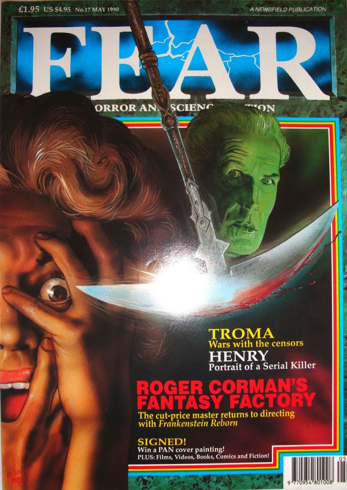 FEAR magazine side cover Issue 17 May 1990