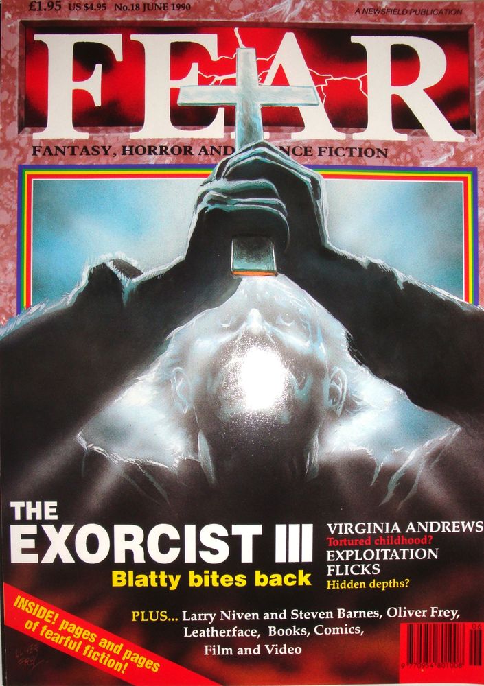 FEAR magazine side cover Issue 18 June 1990