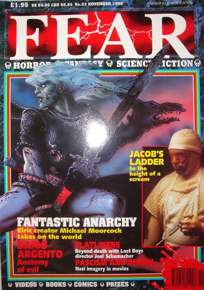 FEAR magazine side cover Issue 23 November 1990