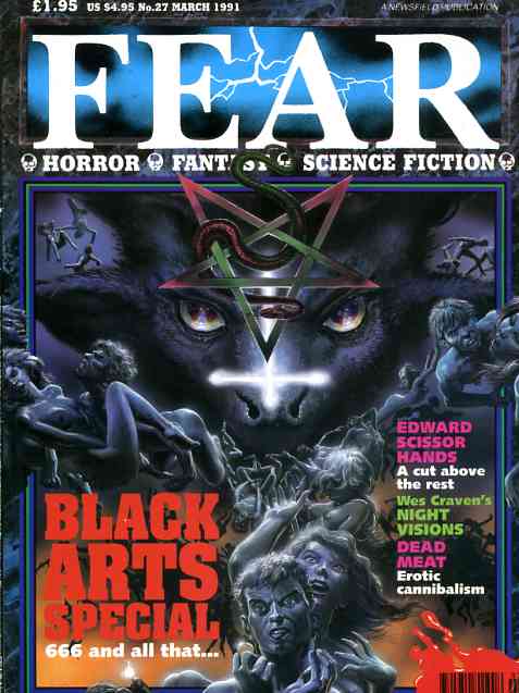 FEAR magazine side cover Issue 27 March 1991