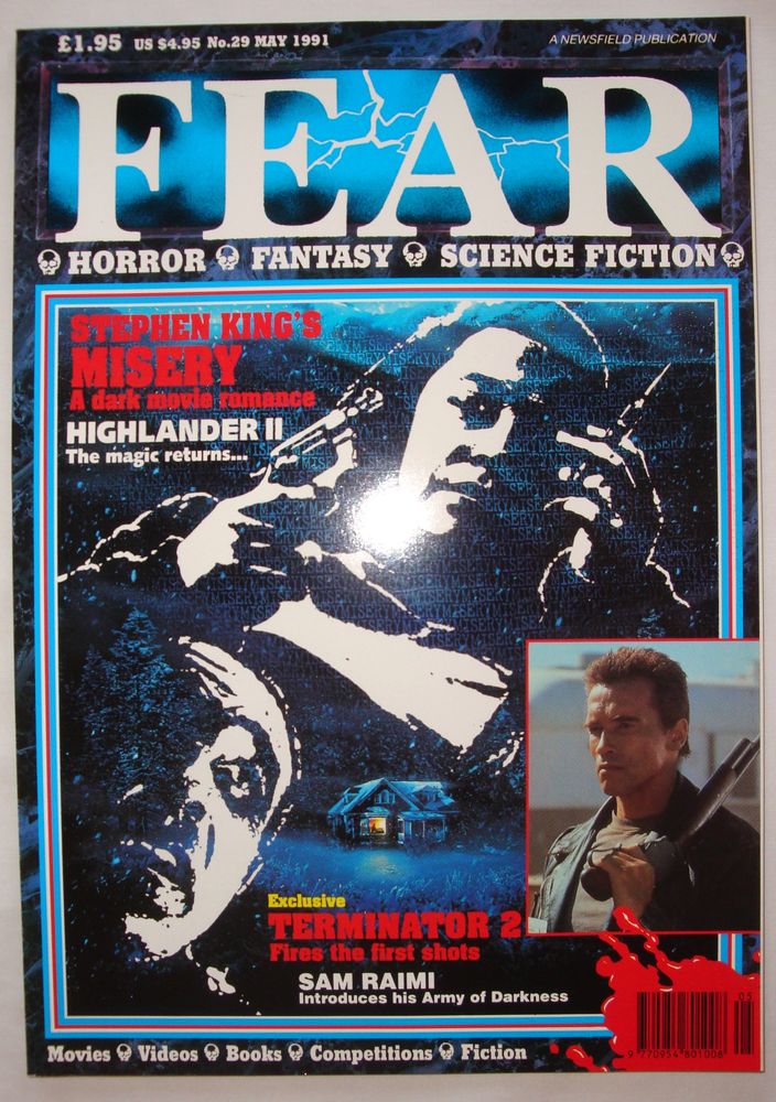 FEAR magazine side cover Issue 29 May 1991