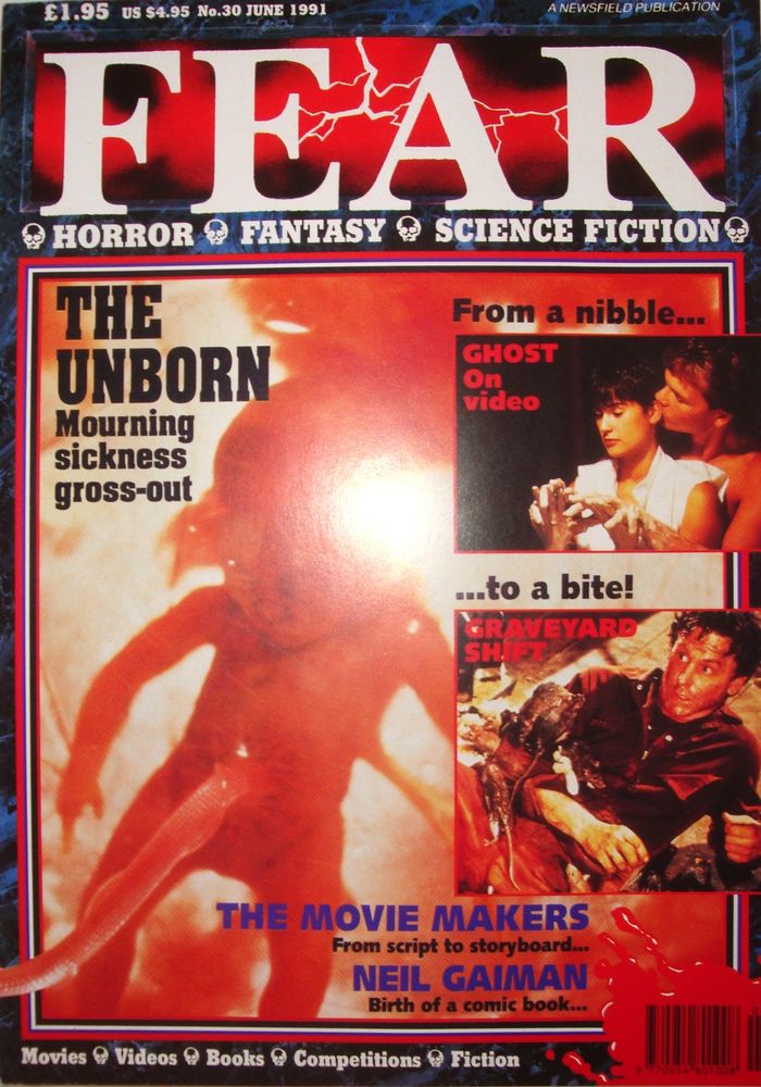 FEAR magazine side cover Issue 30 June 1991
