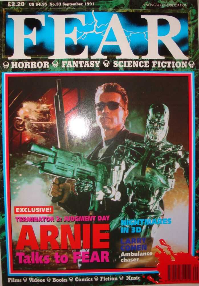 FEAR magazine side cover Issue 33 September 1991