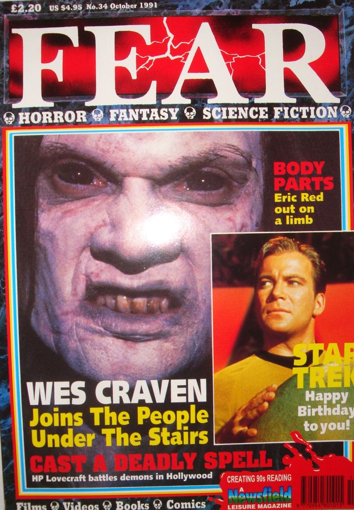 FEAR magazine side cover Issue 34 October 1991
