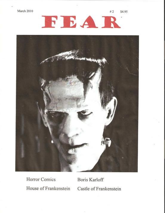 FEAR (USA) magazine side cover Issue 2 January/February/March 2010
