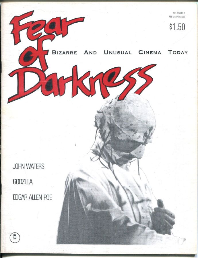 FEAR OF DARKNESS magazine side cover Issue 1 February/March/April 1982