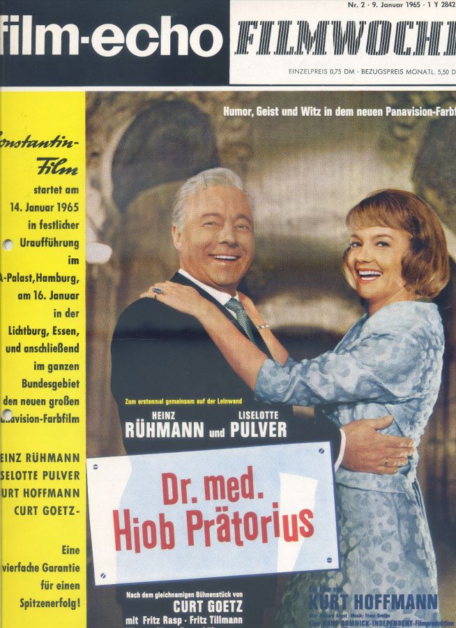 FILM-ECHO FILMWOCHE magazine side cover Issue 2 9 January 1965
