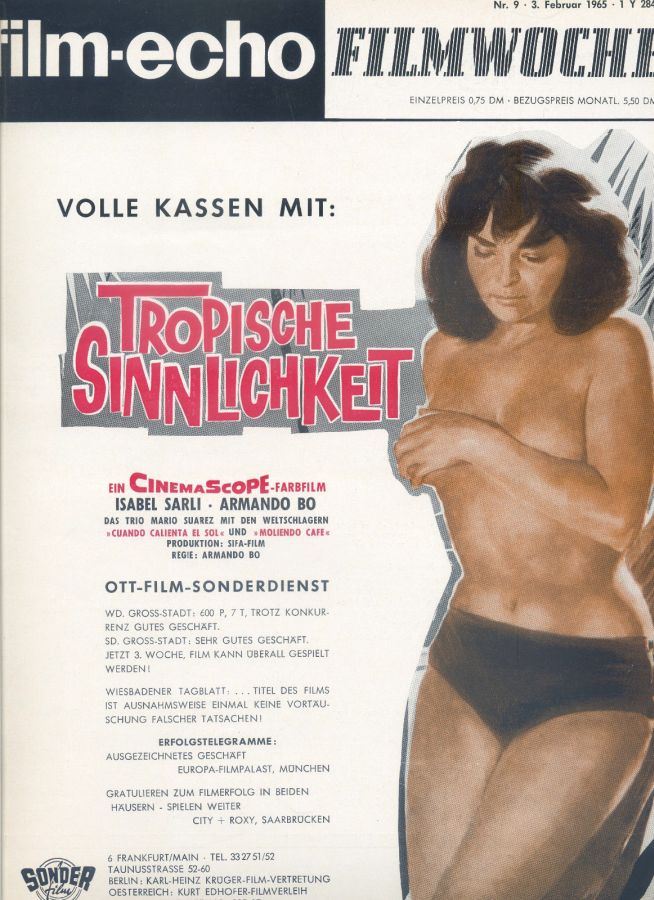 FILM-ECHO FILMWOCHE magazine side cover Issue 9 3 February 1965
