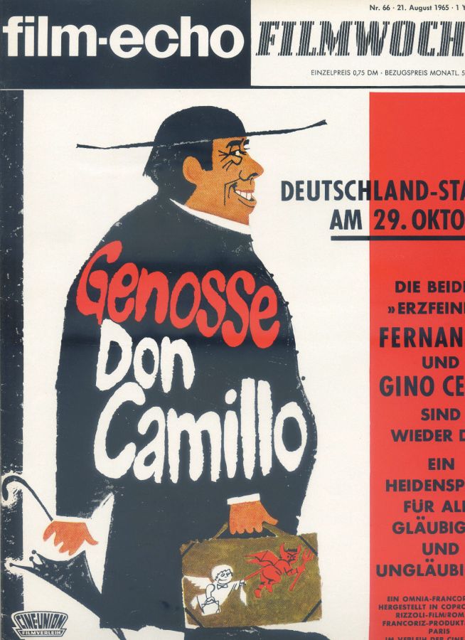 FILM-ECHO FILMWOCHE magazine side cover Issue 66 21 August 1965