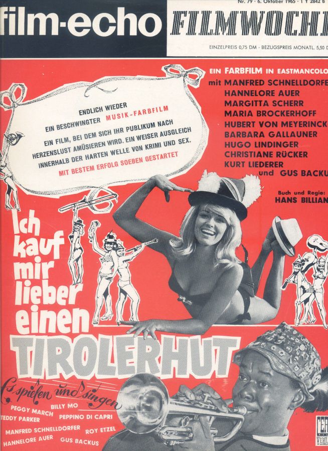 FILM-ECHO FILMWOCHE magazine side cover Issue 79 6 October 1965