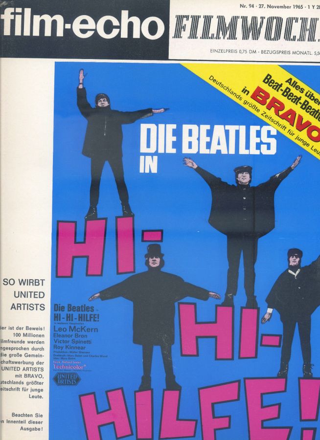 FILM-ECHO FILMWOCHE magazine side cover Issue 94 27 November 1965