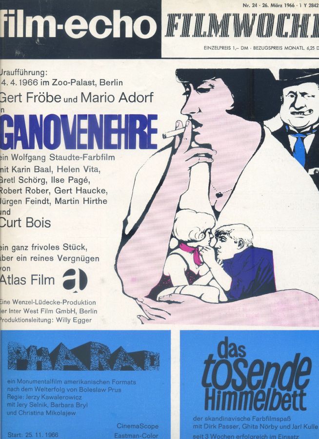 FILM-ECHO FILMWOCHE magazine side cover Issue 24 26 March 1966