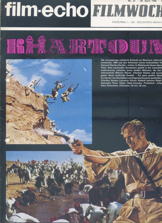FILM-ECHO FILMWOCHE magazine side cover Issue 31 20 April 1966