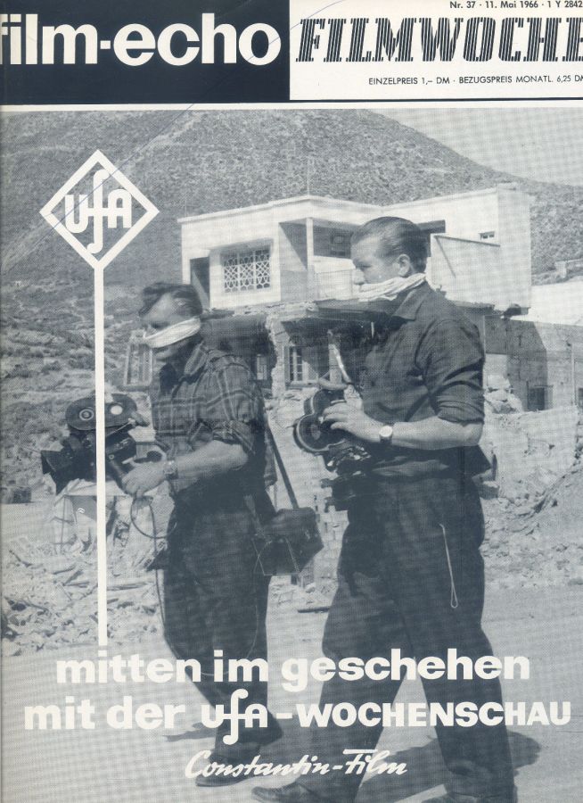 FILM-ECHO FILMWOCHE magazine side cover Issue 37 11 May 1966