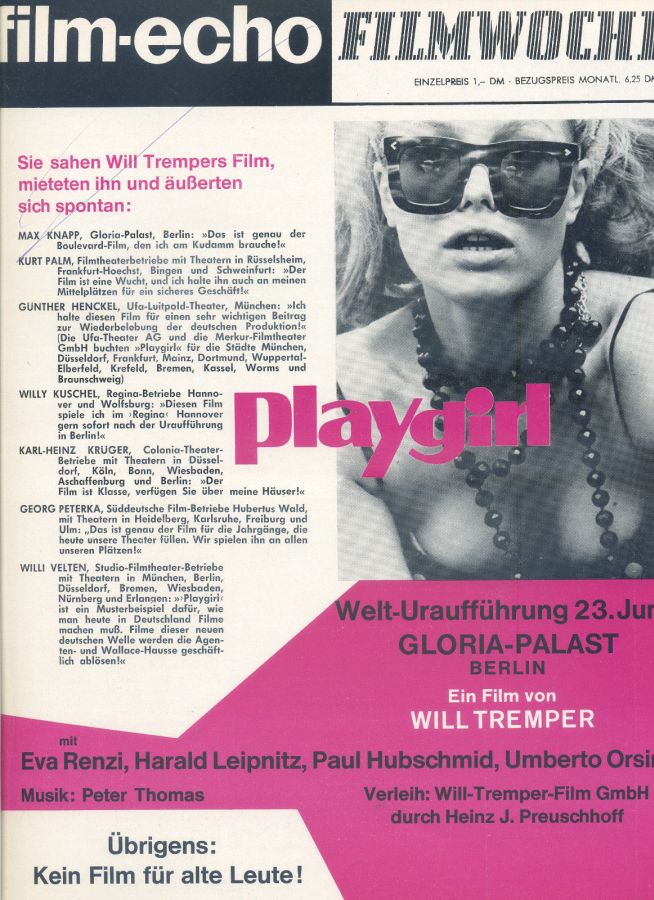 FILM-ECHO FILMWOCHE magazine side cover Issue 45 9 June 1966
