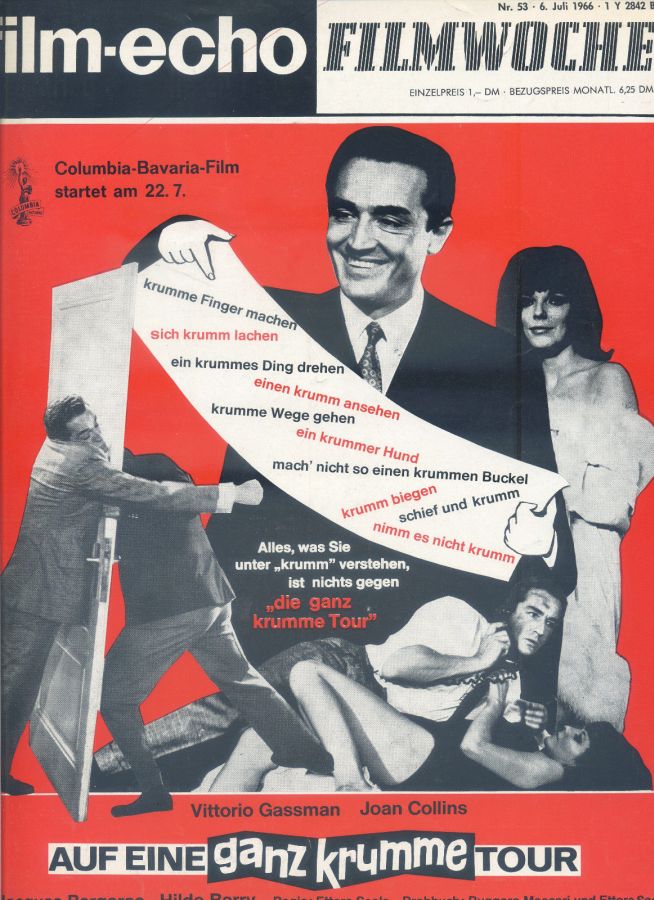 FILM-ECHO FILMWOCHE magazine side cover Issue 53 6 July 1966