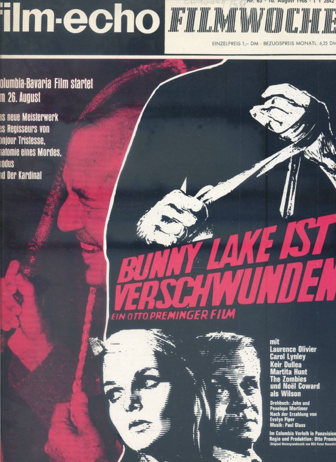 FILM-ECHO FILMWOCHE magazine side cover Issue 63 10 August 1966
