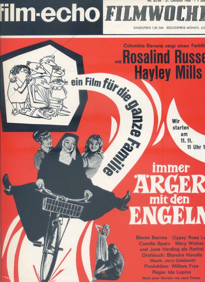 FILM-ECHO FILMWOCHE magazine side cover Issue 83-4 21 October 1966