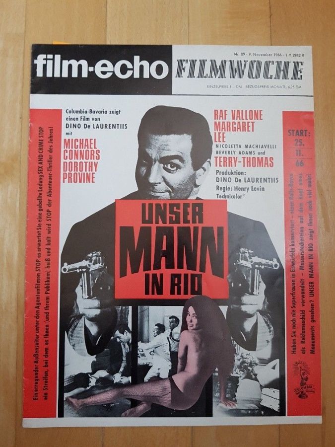 FILM-ECHO FILMWOCHE magazine side cover Issue 89 9 November 1966