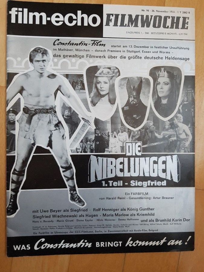 FILM-ECHO FILMWOCHE magazine side cover Issue 94 26 November 1966