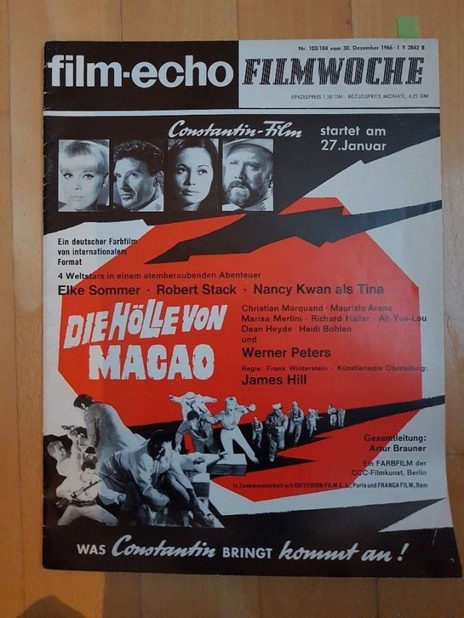 FILM-ECHO FILMWOCHE magazine side cover Issue 103-4 30 December 1966