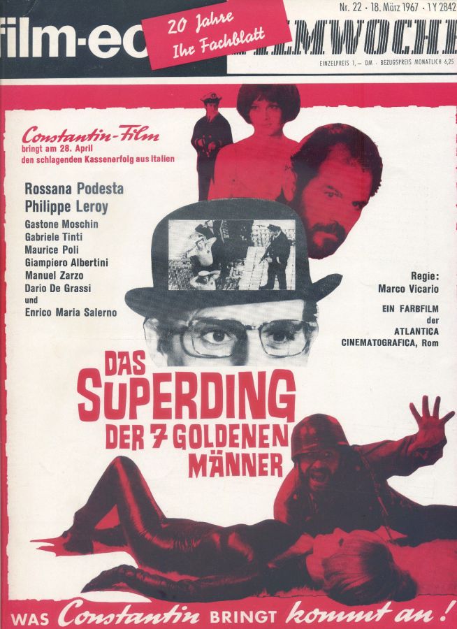 FILM-ECHO FILMWOCHE magazine side cover Issue 22 18 March 1967