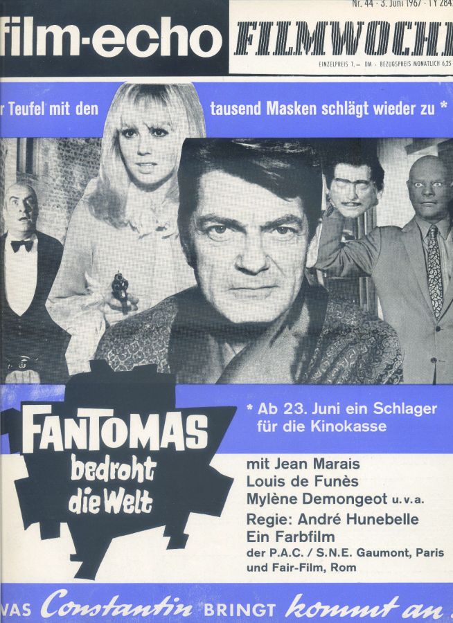 FILM-ECHO FILMWOCHE magazine side cover Issue 44 3 June 1967