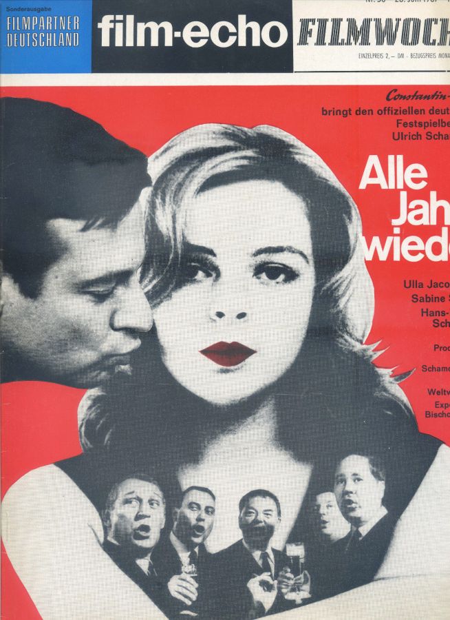 FILM-ECHO FILMWOCHE magazine side cover Issue 50 26 June 1967