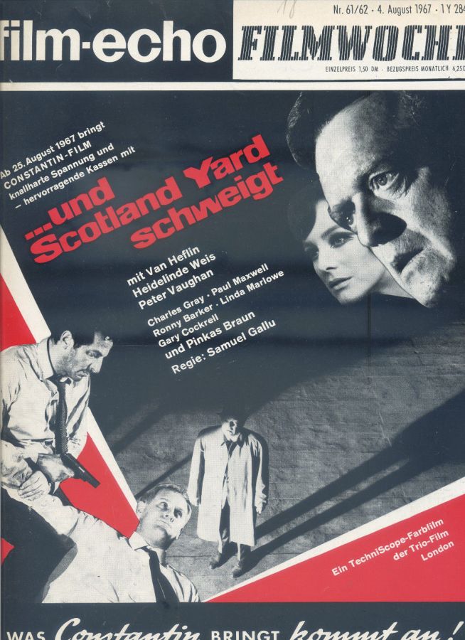 FILM-ECHO FILMWOCHE magazine side cover Issue 61-2 4 August 1967