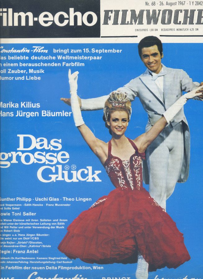 FILM-ECHO FILMWOCHE magazine side cover Issue 68 26 August 1967
