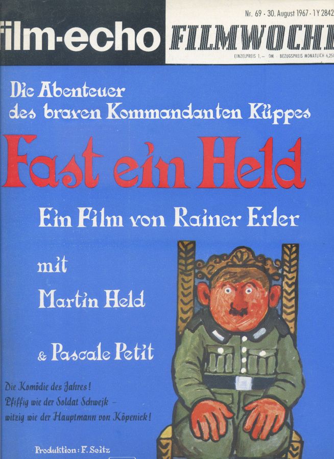 FILM-ECHO FILMWOCHE magazine side cover Issue 69 30 August 1967