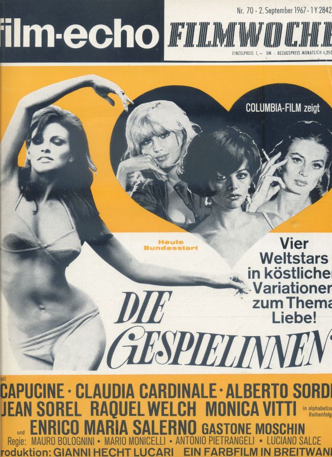 FILM-ECHO FILMWOCHE magazine side cover Issue 70 2 September 1967