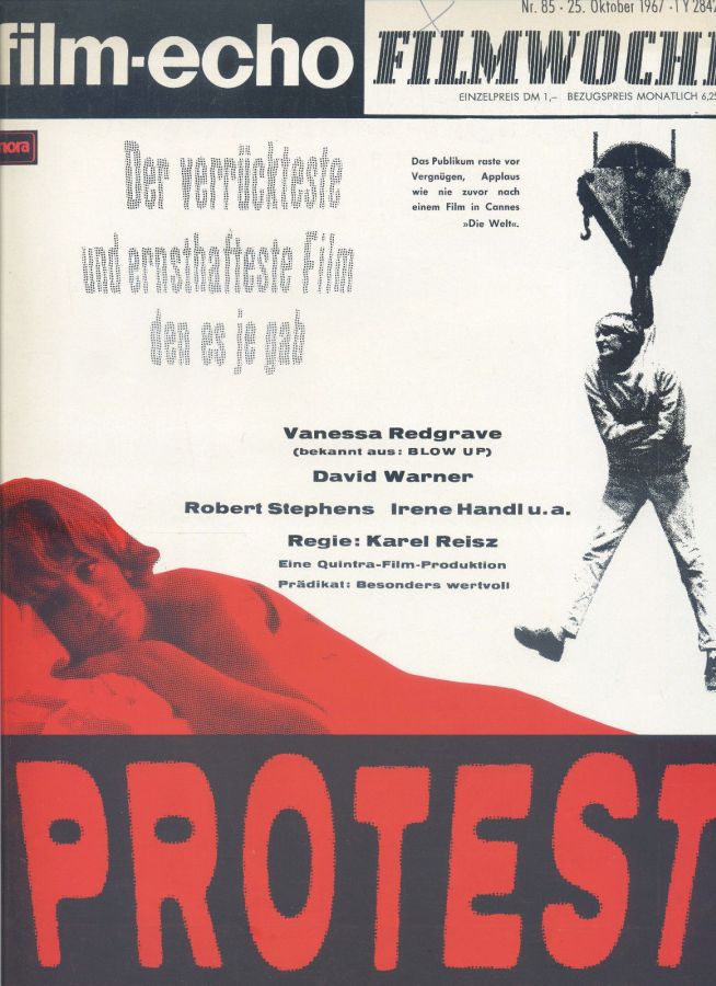 FILM-ECHO FILMWOCHE magazine side cover Issue 85 25 October 1967