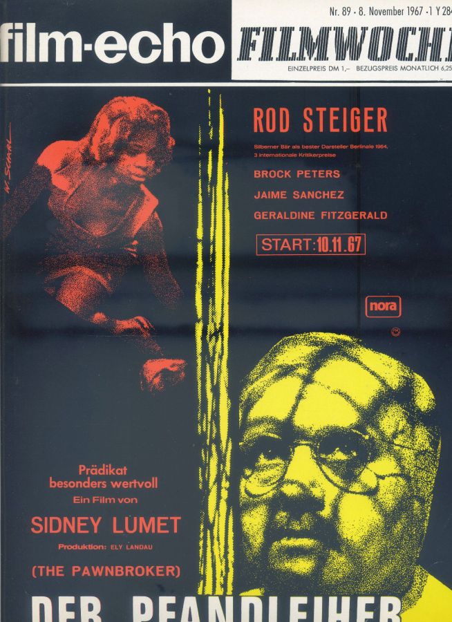 FILM-ECHO FILMWOCHE magazine side cover Issue 89 8 November 1967