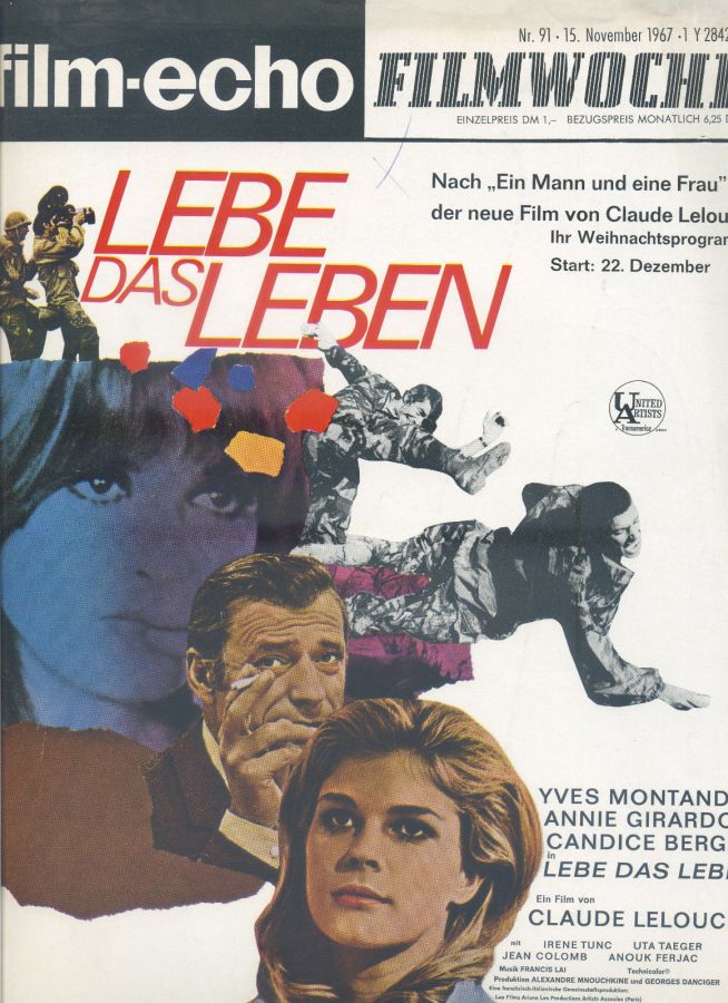 FILM-ECHO FILMWOCHE magazine side cover Issue 91 15 November 1967