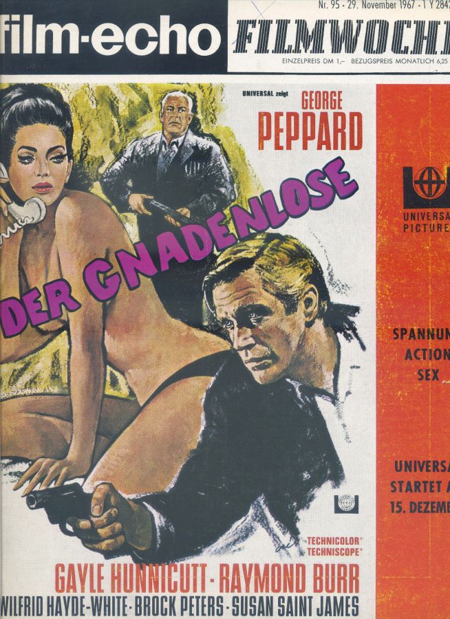 FILM-ECHO FILMWOCHE magazine side cover Issue 95 29 November 1967