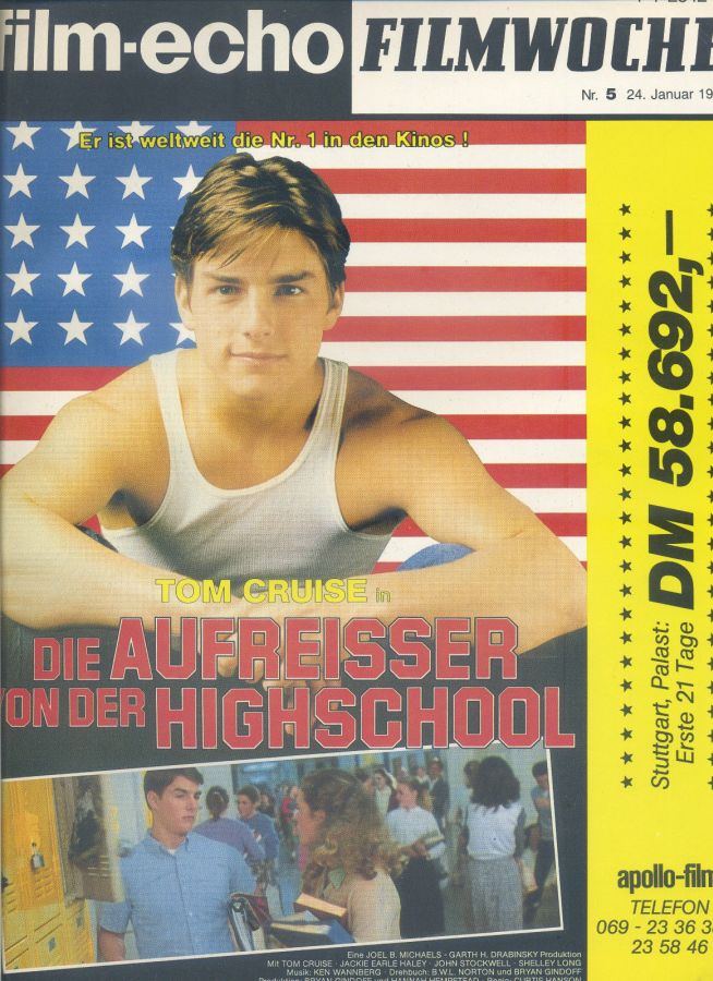 FILM-ECHO FILMWOCHE magazine side cover Issue 5 24 January 1987