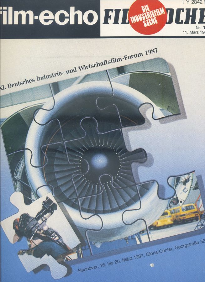 FILM-ECHO FILMWOCHE magazine side cover Issue 14 11 March 1987