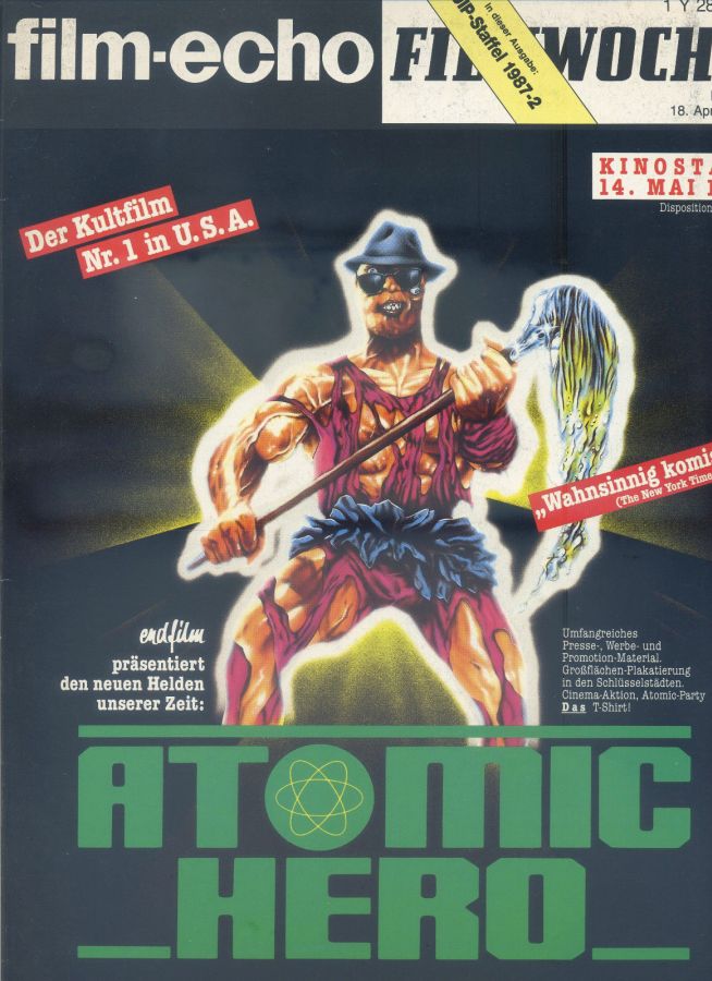 FILM-ECHO FILMWOCHE magazine side cover Issue 22 18 April 1987