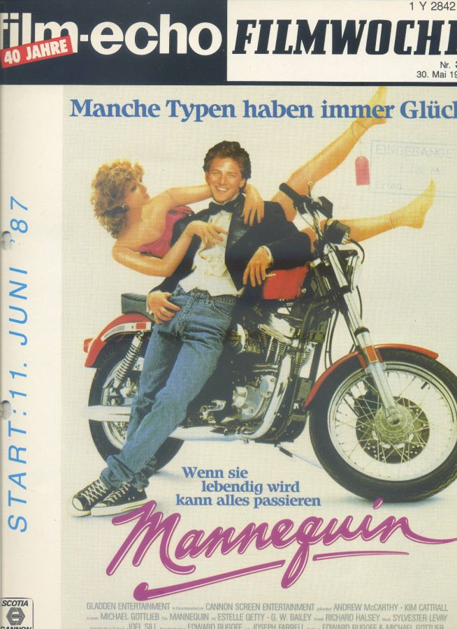FILM-ECHO FILMWOCHE magazine side cover Issue 30 30 May 1987