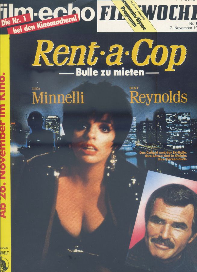FILM-ECHO FILMWOCHE magazine side cover Issue 63 7 November 1987