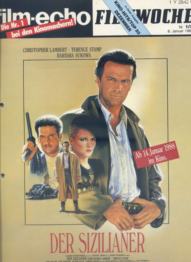 FILM-ECHO FILMWOCHE magazine side cover Issue 1-2 8 January 1988