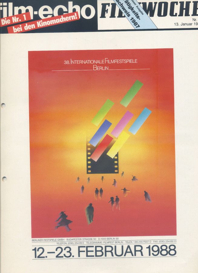 FILM-ECHO FILMWOCHE magazine side cover Issue 3 13 January 1988