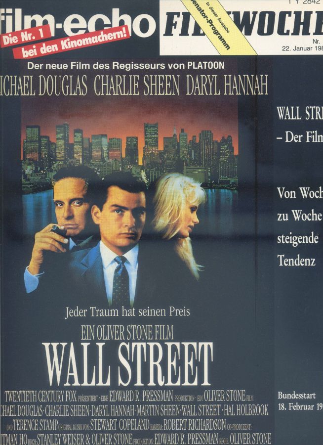 FILM-ECHO FILMWOCHE magazine side cover Issue 5 22 January 1988