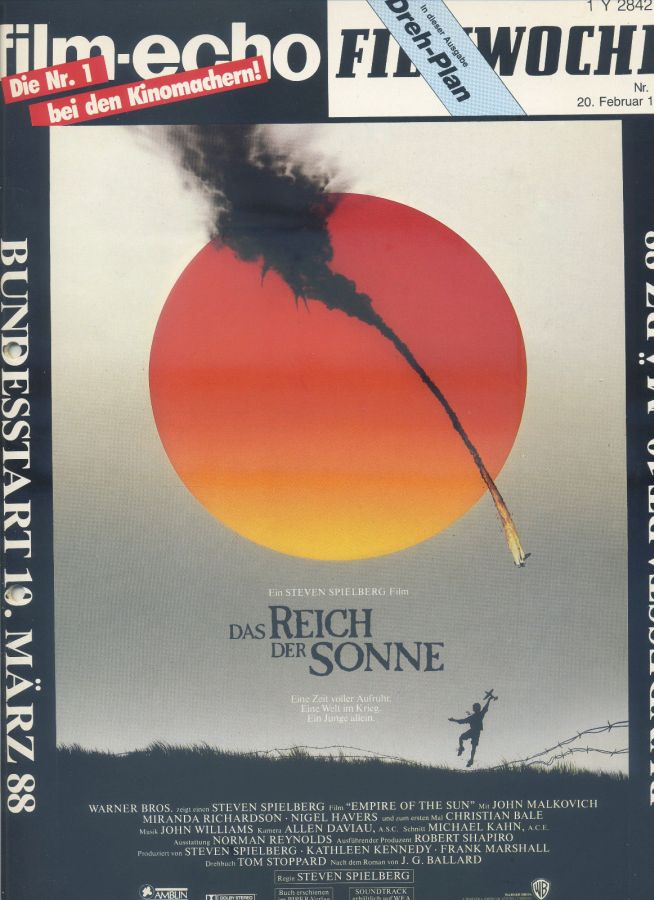 FILM-ECHO FILMWOCHE magazine side cover Issue 11 20 February 1988
