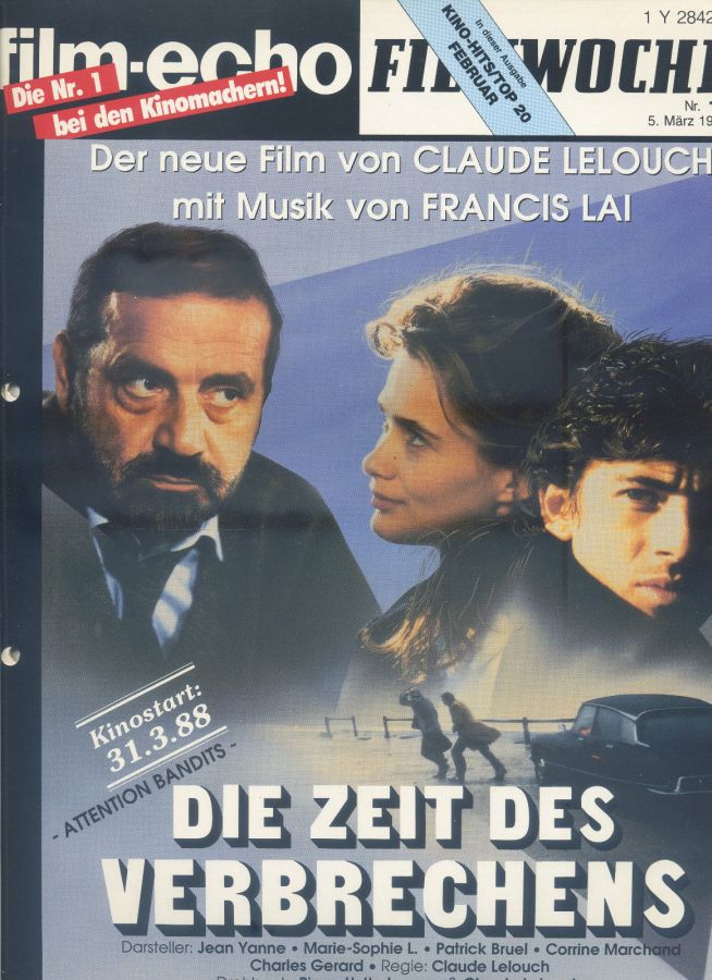 FILM-ECHO FILMWOCHE magazine side cover Issue 14 5 March 1988