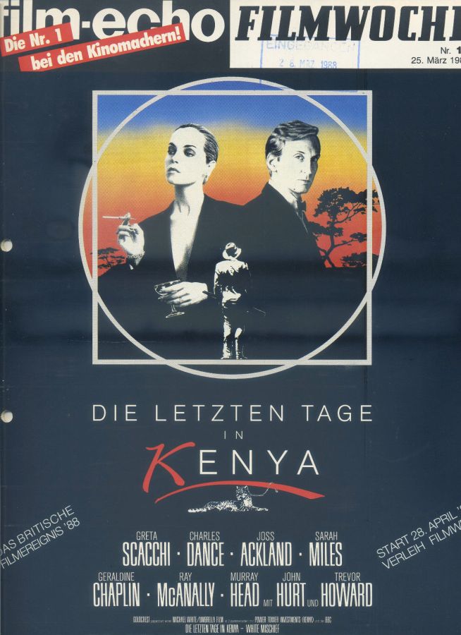 FILM-ECHO FILMWOCHE magazine side cover Issue 18 25 March 1988