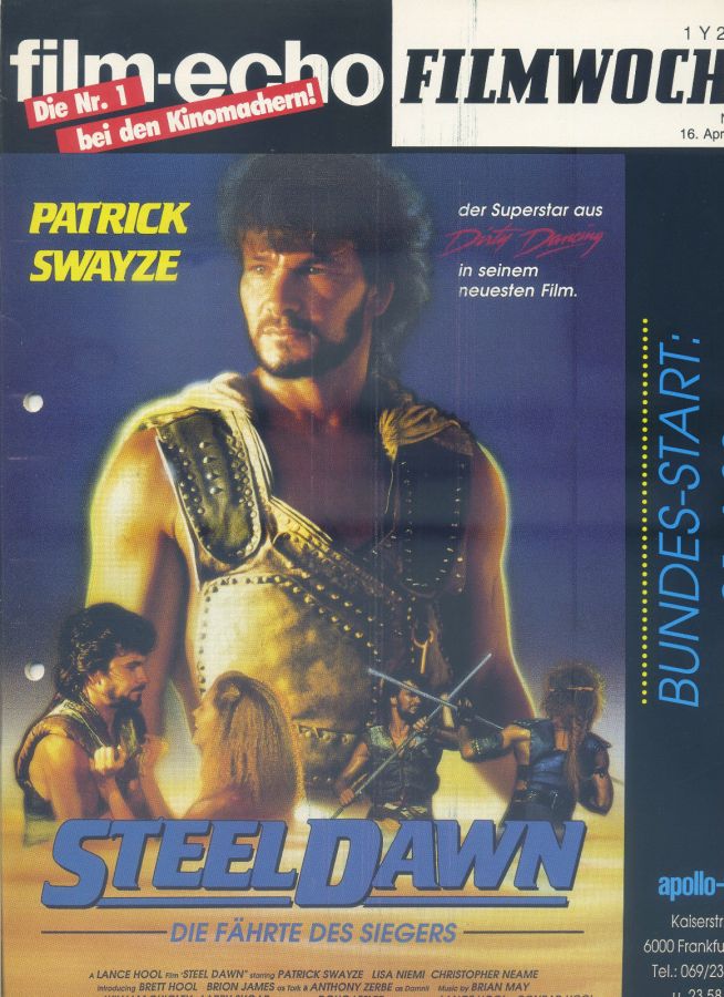 FILM-ECHO FILMWOCHE magazine side cover Issue 22 16 April 1988