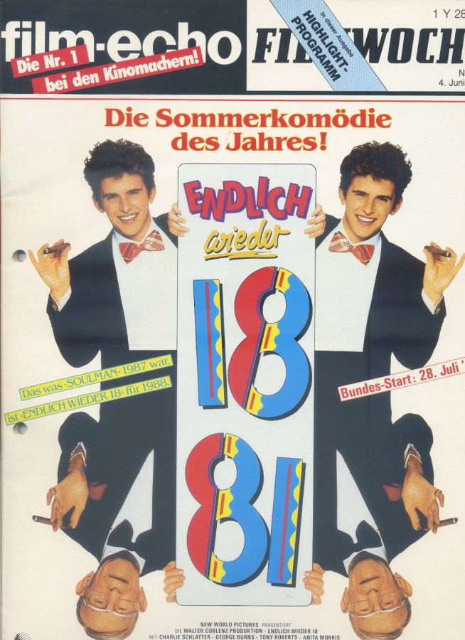 FILM-ECHO FILMWOCHE magazine side cover Issue 31 4 June 1988